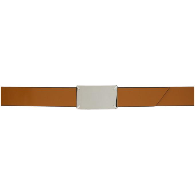 Maison Margiela Brown and Black Label Belt