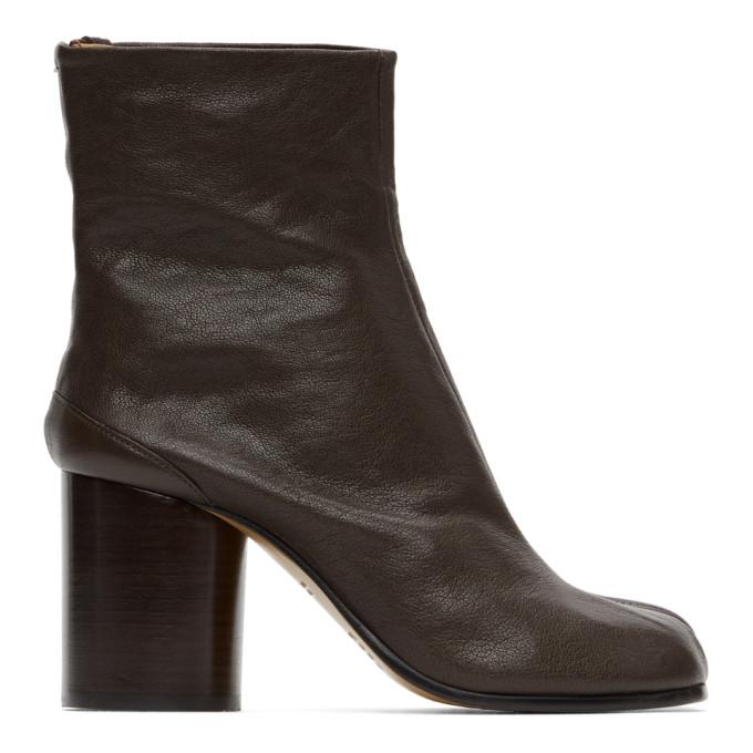 Maison Margiela Brown Tabi Boots