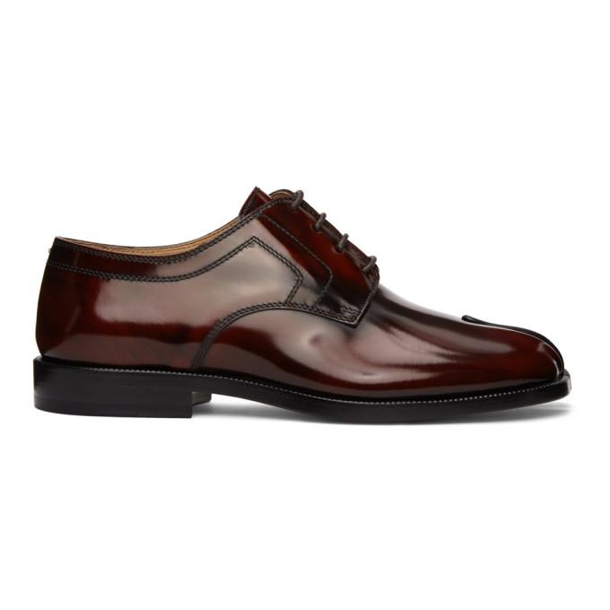 Maison Margiela Brown Tabi Lace-Up Derbys