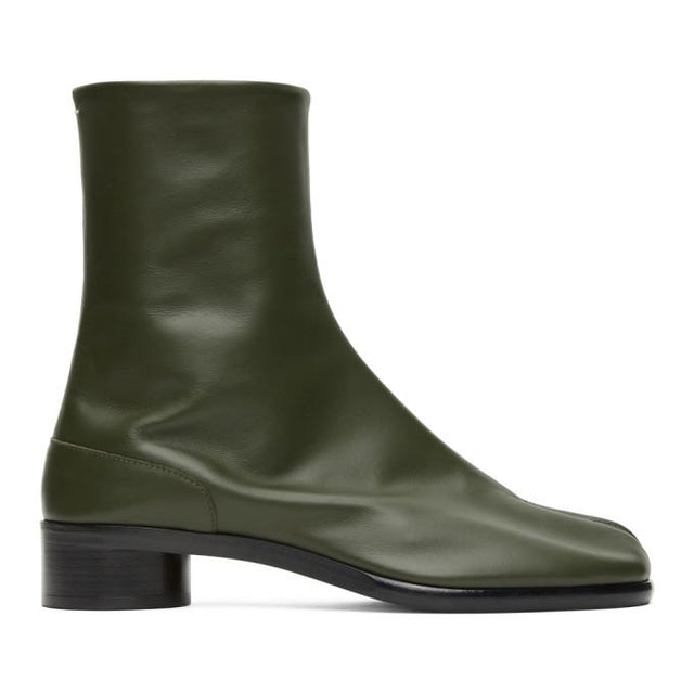 Maison Margiela Green Low Heel Tabi Boots