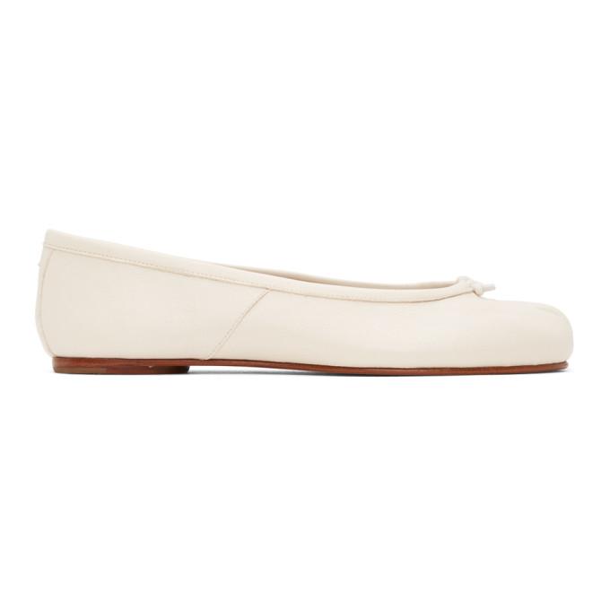 Maison Margiela Off-White Tabi Ballerina Flats