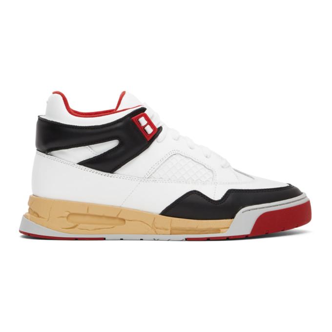 Maison Margiela Red and White DDSTCK Sneakers