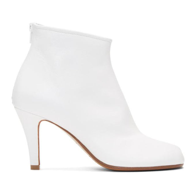Maison Margiela White Stiletto Tabi Boots
