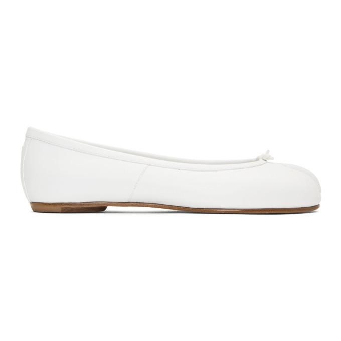 Maison Margiela White Tabi Ballerina Flats