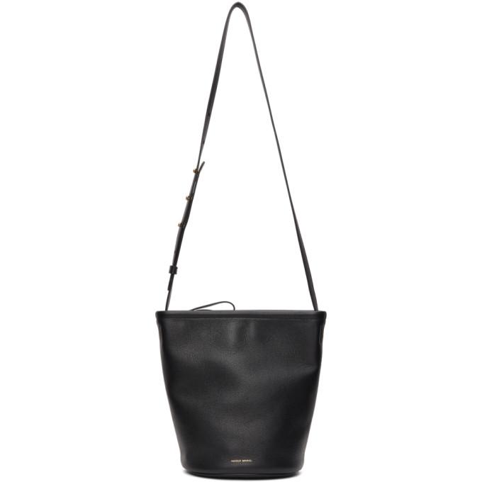 Mansur Gavriel Black Zip Bucket Bag