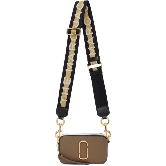 Marc Jacobs Brown The Logo Strap Snapshot Bag