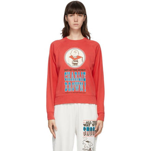 Marc Jacobs Red Peanuts Edition French Terry Sweatshirt