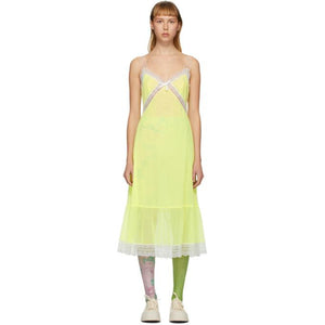 Marc Jacobs Yellow The Maxi Slip Dress