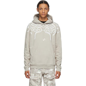 Marcelo Burlon County of Milan Beige Snakes Hoodie