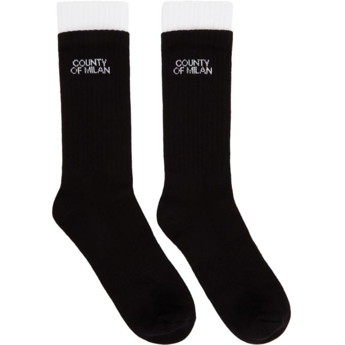 Marcelo Burlon Socks Men Cotton Black