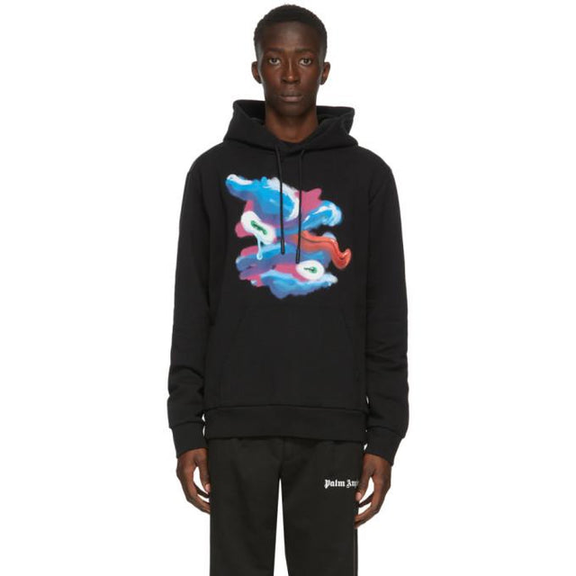 Marcelo Burlon County of Milan Black Fools Tongue Hoodie