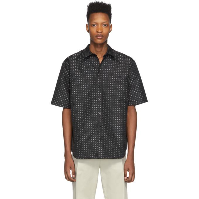 Marcelo Burlon County of Milan Black Jacquard Star Shirt