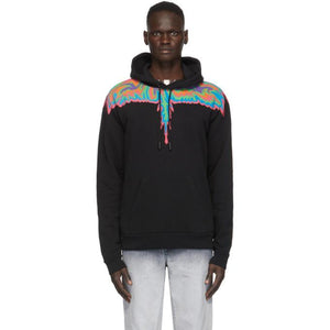 Marcelo Burlon County of Milan Black Psychedelic Wings Hoodie