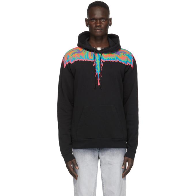 Marcelo Burlon County of Milan Black Psychedelic Wings Hoodie