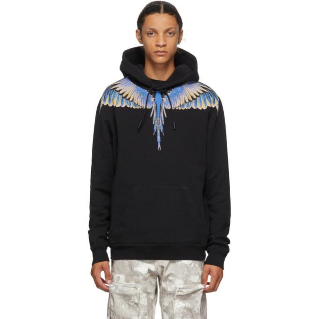 Marcelo Burlon County of Milan Black Wings Hoodie