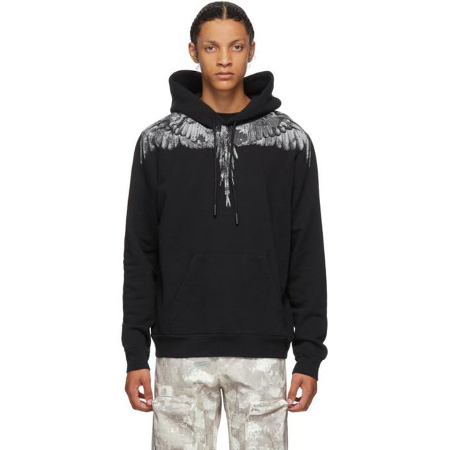 Marcelo Burlon County of Milan Black Wings Hoodie