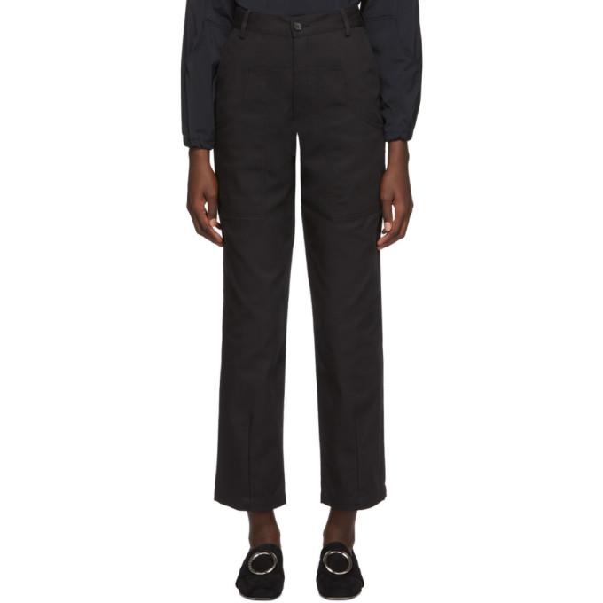 Markoo SSENSE Exclusive Black The Dropped Pocket Trousers