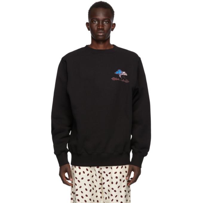 Marni Black Twist Graphic Sweatshirt