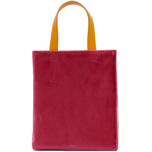 Marni Burgundy Mini Museo Soft Tote