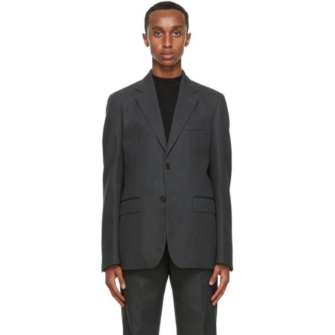 Marni Grey Wool Pinstripe Blazer