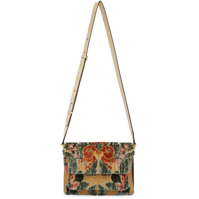 Marni Multicolor Velvet Sublime Large Trunk Bag