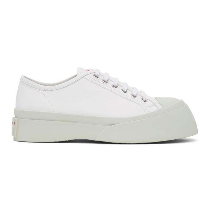 Marni White Nappa Pablo Sneakers