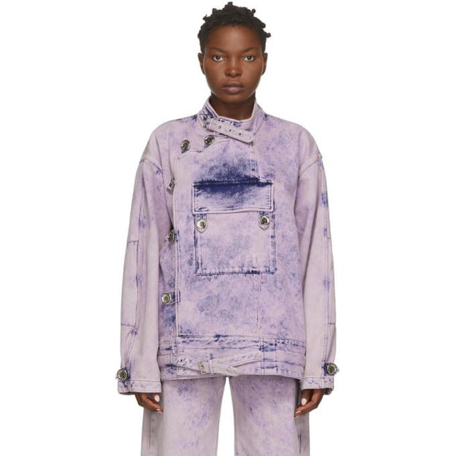 Marques Almeida Pink Denim Army Jacket