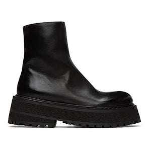 Marsell Black Carretta Zip-Up Boots