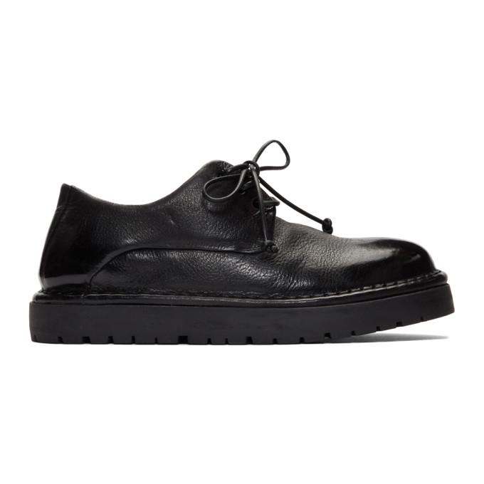 Marsell Black Gomme Pallottola Derby Oxfords
