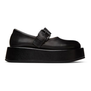 Marsell Black Platform Buckle Shoes