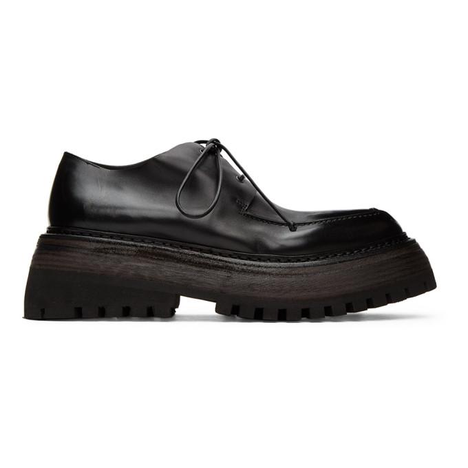 Marsell Black Quadrarmato Derbys