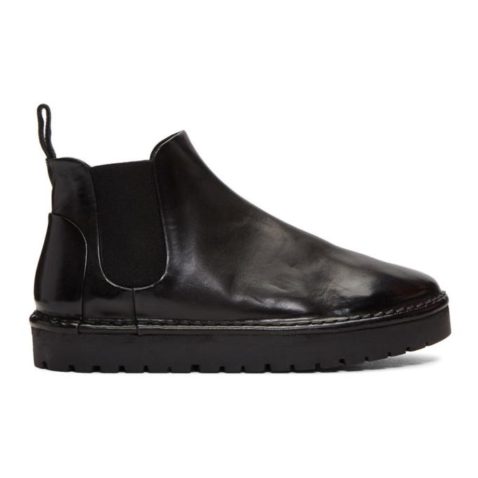 Marsell Black Sancrispa Alta Beatles Boots