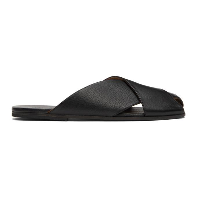 Marsell Black Spatola Sandals