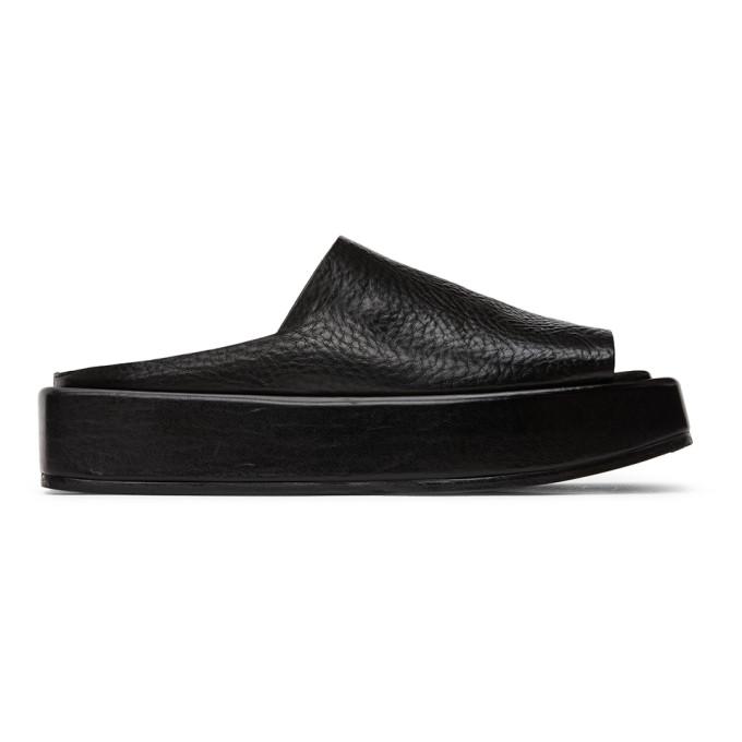 Marsell Black Zeppolello Sabot Sandals