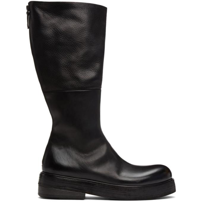 Marsell Black Zuccolona Zip-Up Boots