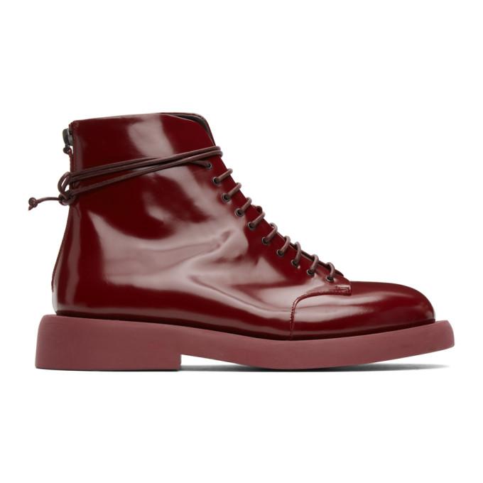 Marsell Burgundy Gommello Boots