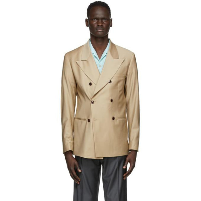 Martin Asbjorn Beige Wool Ken Blazer