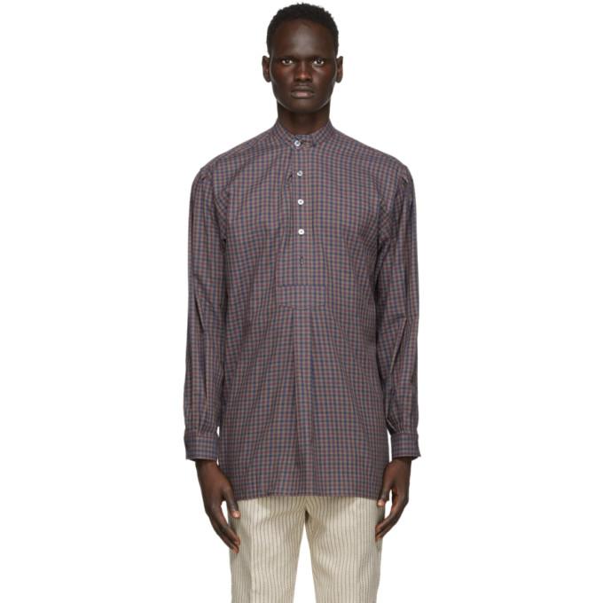 Martin Asbjorn Purple Check Keith Shirt