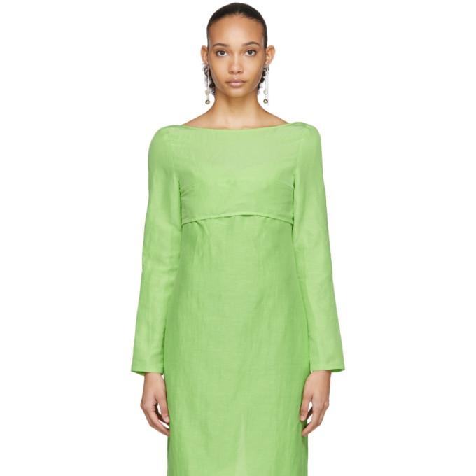 Maryam Nassir Zadeh Green Oren Top – BlackSkinny