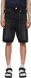 mastermind JAPAN Black Denim Light Oz Shorts - Mastermind Japan Black Denim Light Oz Shorts - Mastermind Japan Black Denim Light Oz Shorts.