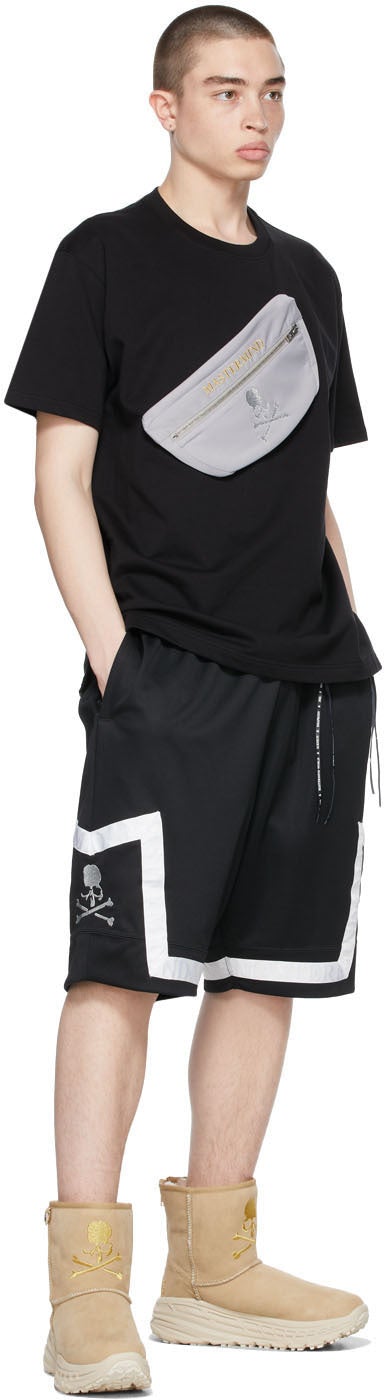 mastermind WORLD Black Bag Pocket T-Shirt