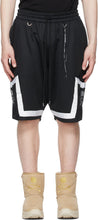 mastermind WORLD Black Jacquard Logo Tape Shorts - Mastermind World Black Jacquard Jacquard Logo short - Mastermind World Black Jacquard 로고 테이프 반바지