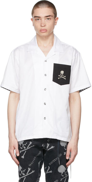 mastermind WORLD White Masterseed Short Sleeve Shirt - Chemise à manches courtes MasterSeed World Mastermind World White - Mastermind World White Mosterseed 짧은 소매 셔츠