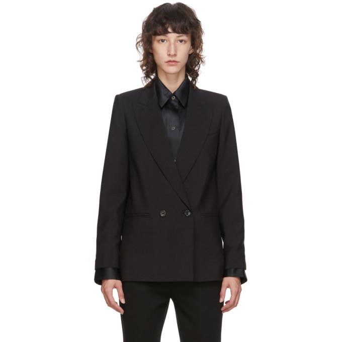 Max Mara Black Mohair and Silk Blazer