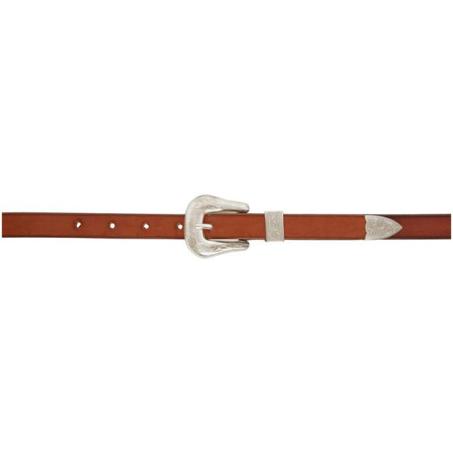 Maximum Henry Brown and Silver Very Slim Western Belt