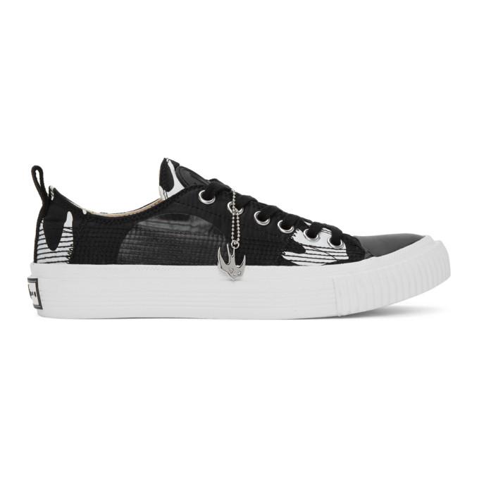 McQ Alexander McQueen Black and White McQ Swallow Orbyt Sneakers