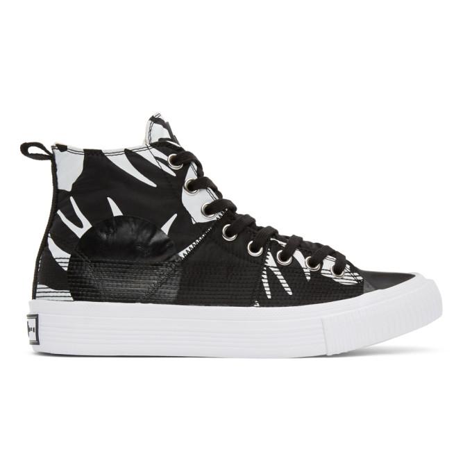 McQ Alexander McQueen Black McQ Swallow Orbyt High-Top Sneakers