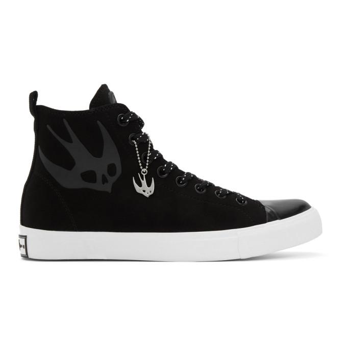 McQ Alexander McQueen Black McQ Swallow Orbyt High-Top Sneakers