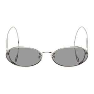 chain-detail round-frame sunglasses