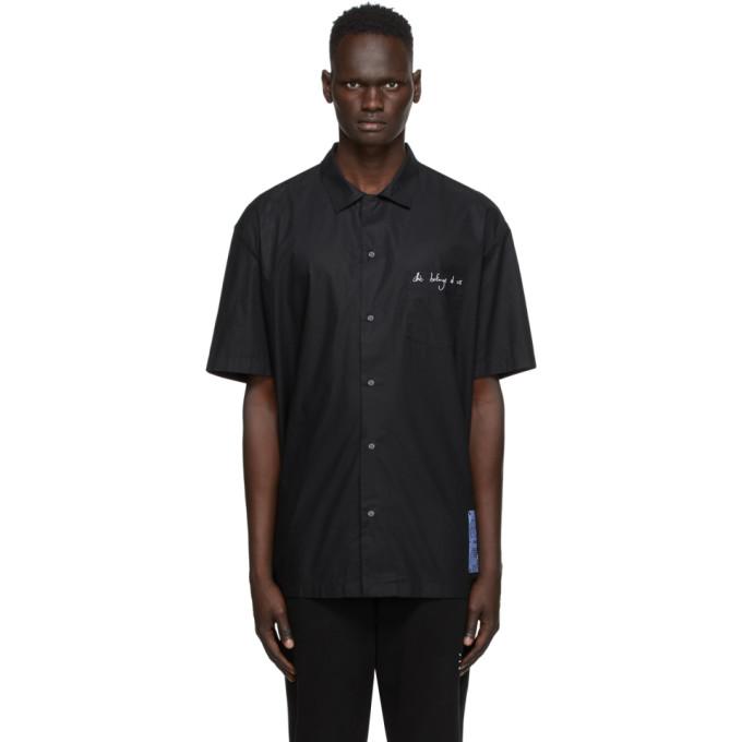 MCQ Black Oversized Darkness Short Sleeve Shirt